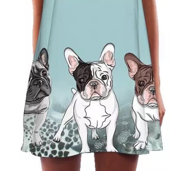 A Frenchie Connection Print Summer Shift Sundress - Picture 2 of 3